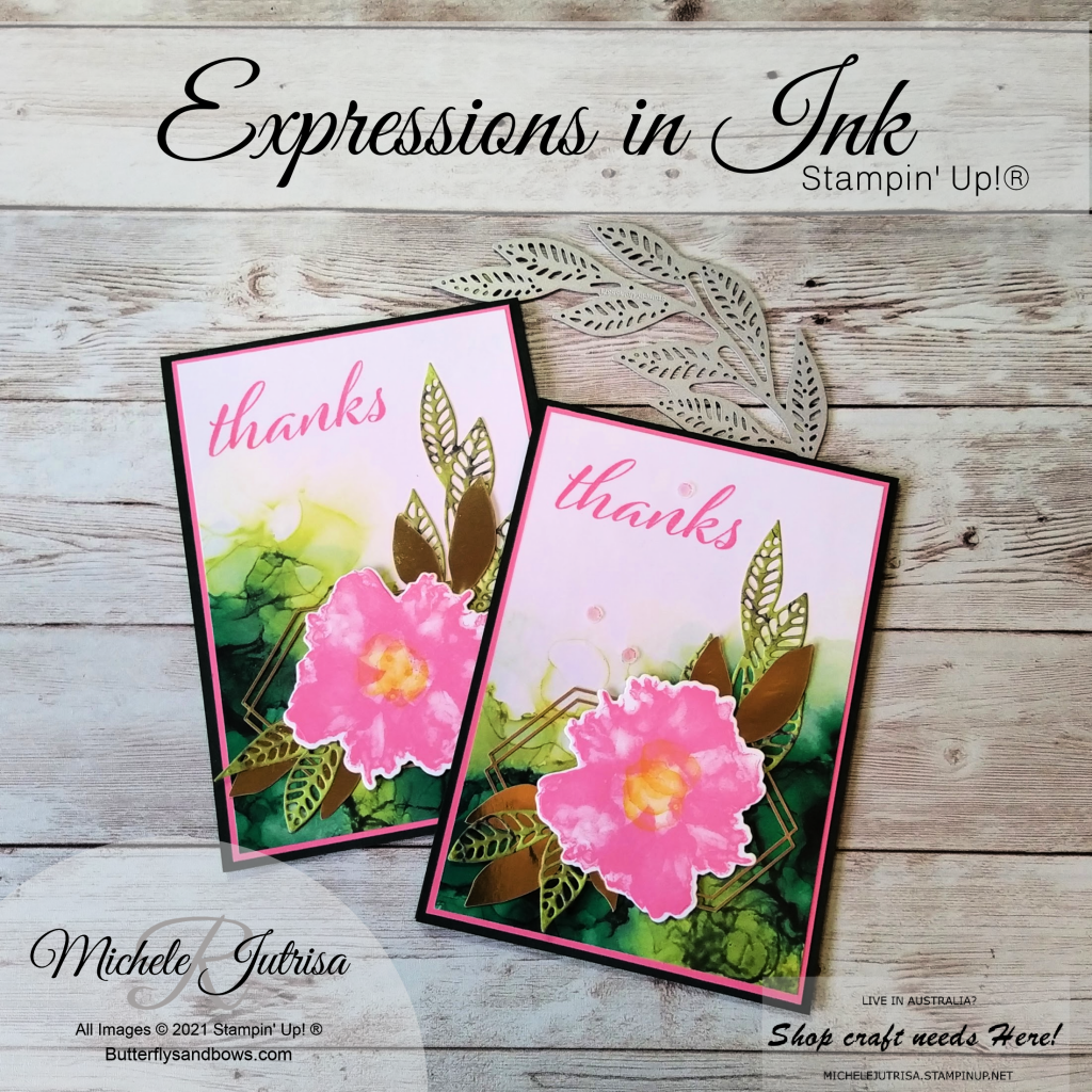 Expressions in Ink Collection by Stampin' Up!. Card made in my Facebook Live.