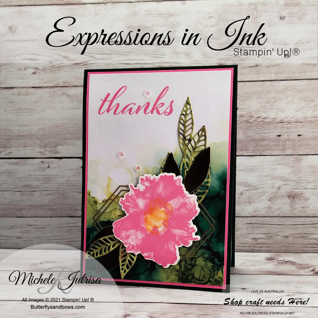Expressions in Ink Collection by Stampin' Up!. Card made in my Facebook Live.