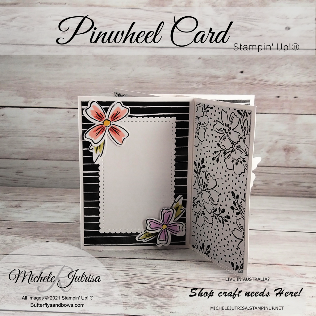 Pinwheel card using Stampin' Up! products