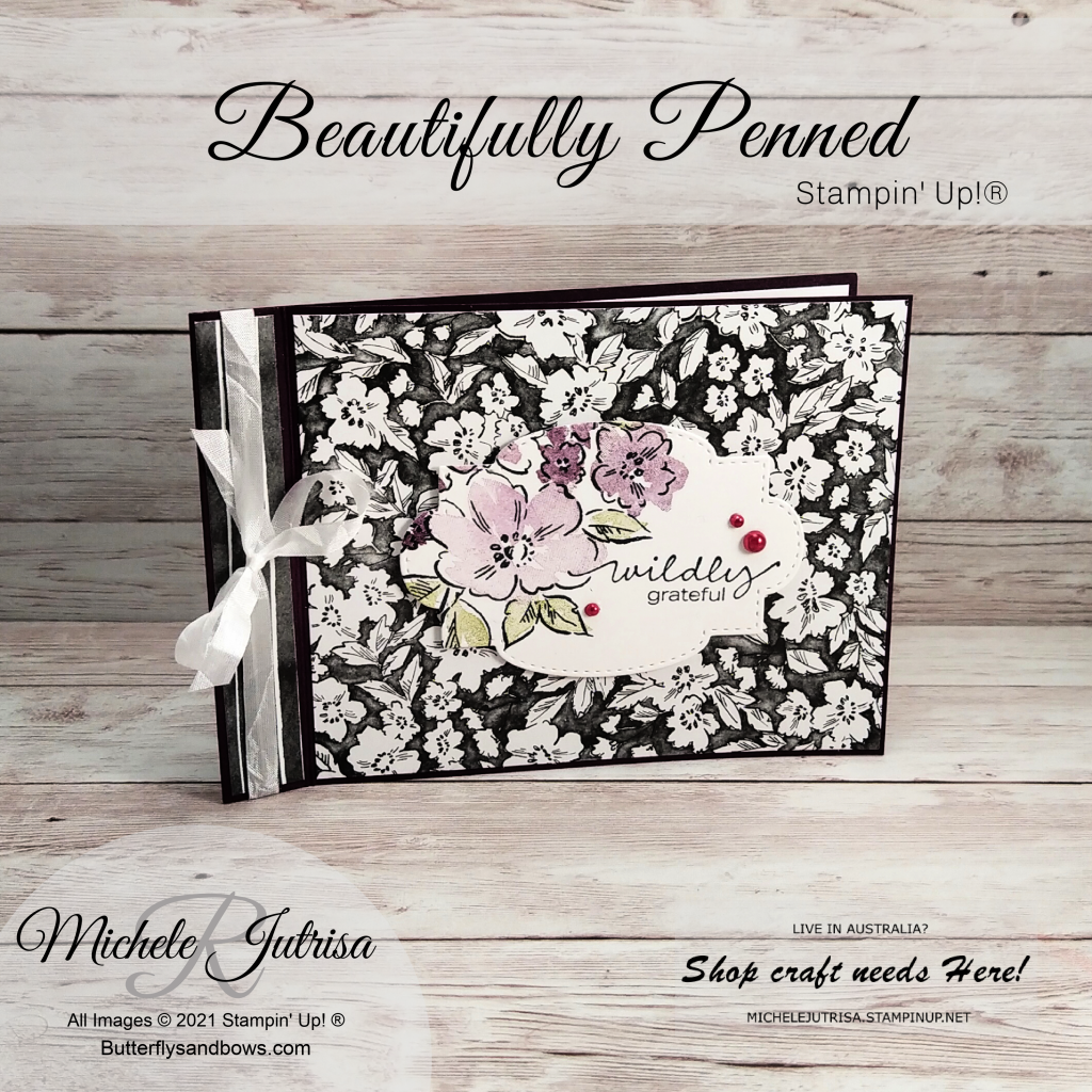 Beautifully Penned Designer Series Paper by Stampin' Up! Aug- Sept SAB Catalogue...Spend $90 and get this DSP for FREE