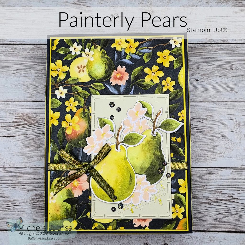 Painterly Pears Card Box